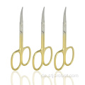 Großhandelsschönheits-persönliches Make-up Scissors kleine Goldedelstahl-Zutat-Scheren